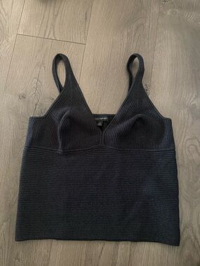 Banana Republic Sparkly Ribbed Tank Top Size L NWOT